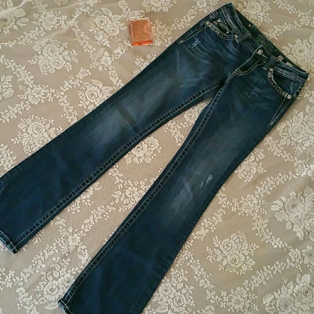 MISS ME BOOT FLAP POCKET denim jeans TALL - Picture 5 of 6